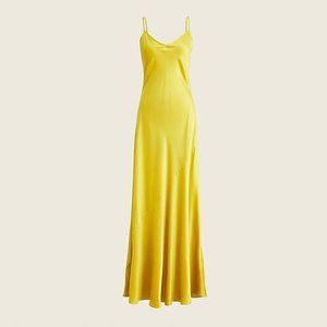 J. Crew Limited-edition tie-back silk charmeuse slip dress Size 6